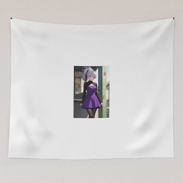 Item preview, Yin Darker Than Black Purple Dress Anime Art | Doll Contracter Mysterious Aesthetic designed and sold by iloveanimechibi.