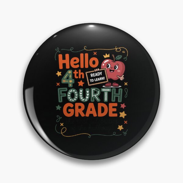 Item preview, Hello 4th Fourth Grade Back to School Teacher First Day designed and sold by ToggleBet.