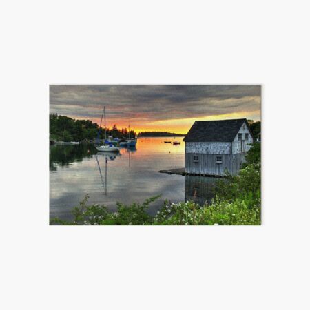 Sunset Over Hackett's Cove Art Board Print