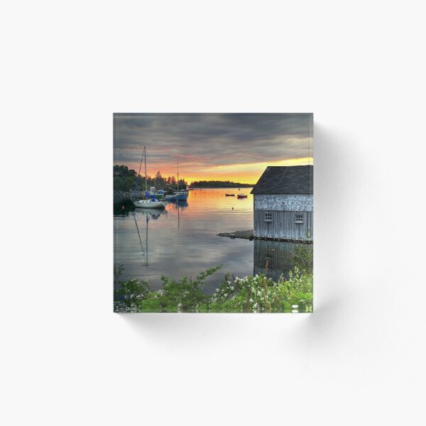 Sunset Over Hackett's Cove Acrylic Block