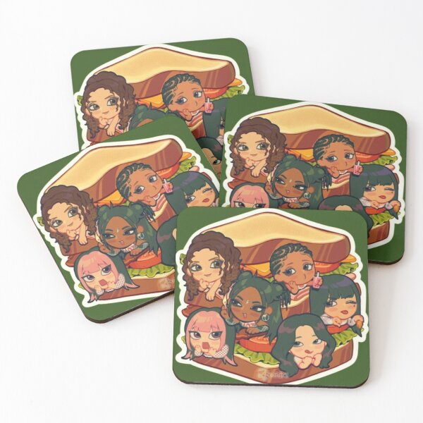 Item preview, Katseye “Gnarly” Chibi Sandwich Sticker – Cute K-Pop Inspired Art designed and sold by KryaArts27.