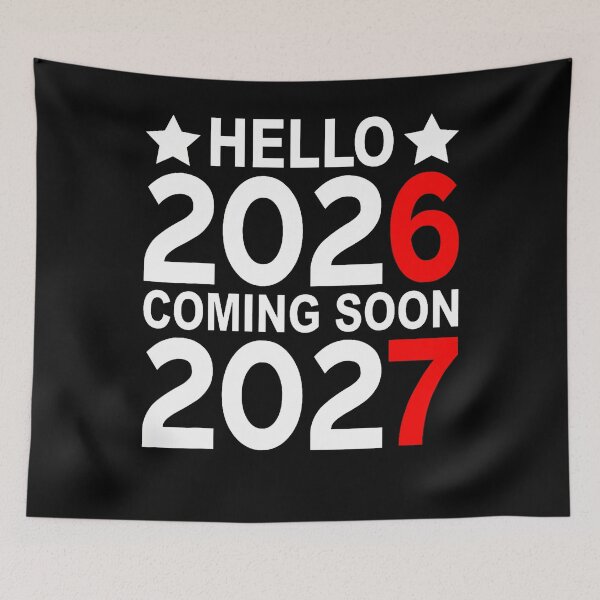 Item preview, Hello 2026 Coming Soon 2027 Funny 67 Six Seven Meme New Year designed and sold by JanisPenelope.