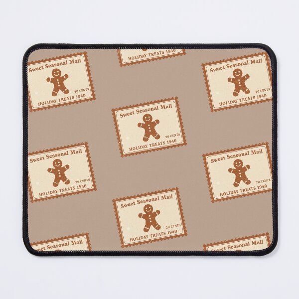 Item preview, Retro Gingerbread Christmas Stamp – Sweet Seasonal Mail designed and sold by Iras-Art-Corner.