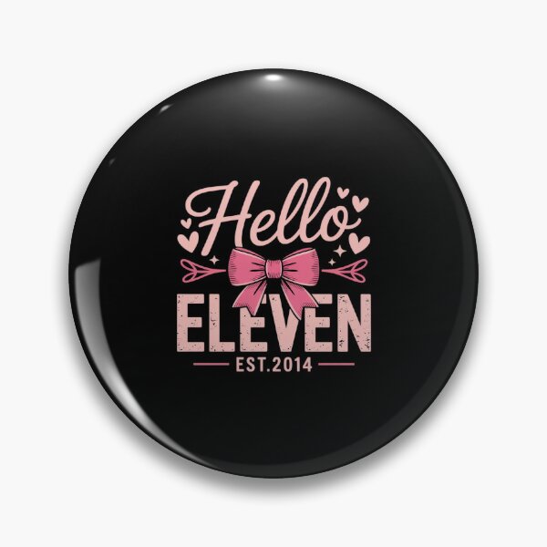 Item preview, Hello 11th Birthday 2014 Year Coquette Bow Bday Party Girl designed and sold by ToggleBet.