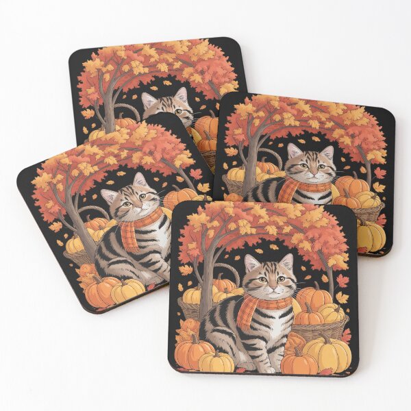 Item preview, Hello Autumn Cat Fall Leaf Kitten Lover Thanksgiving designed and sold by ToggleBet.