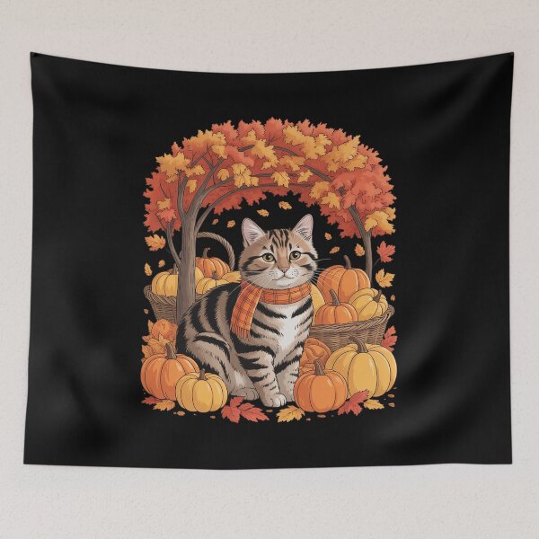 Item preview, Hola, amante de los gatitos de otoño y las hojas otoñales, ¡Día de Acción de Gracias! designed and sold by ToggleBet.