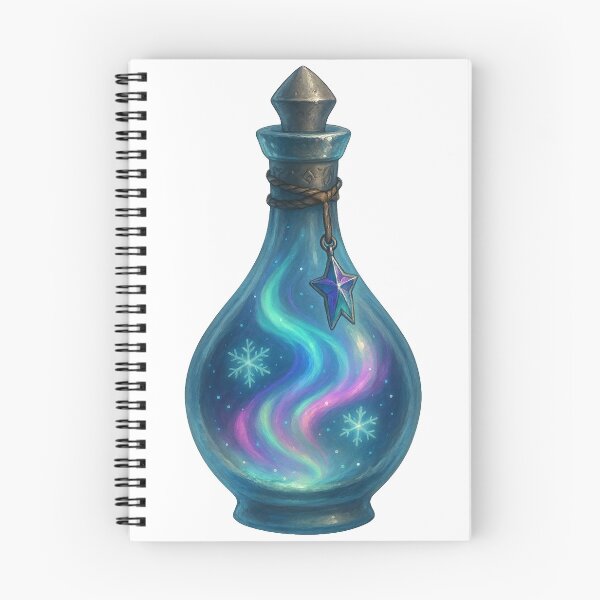 Artikelvorschau, Aurora Veil Elixir – Wintertrank der Nordlichter | Alche-Arts entworfen und verkauft von AlcheArtsStudio.