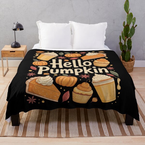 Item preview, Hello Autumn Fall Pumpkin Spice Coffee Latte Leaves Sweater designed and sold by ToggleBet.
