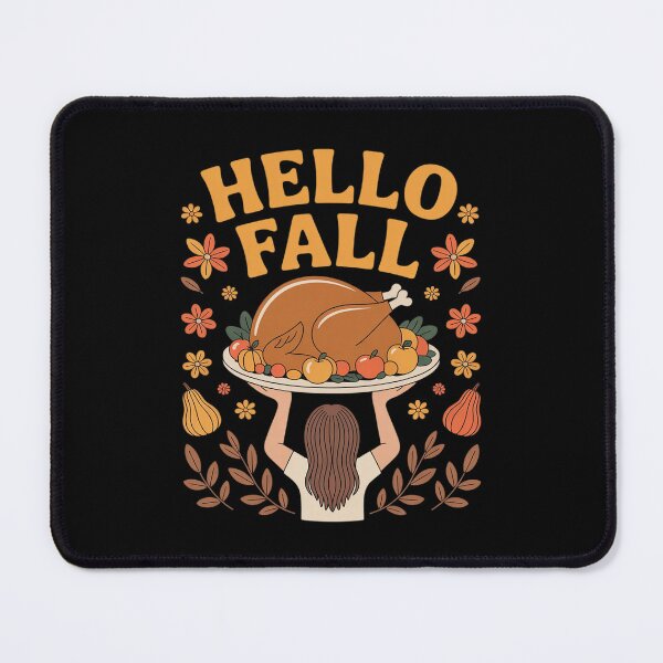 Item preview, Hello Fall Girl Riding Bicycle Autumn Turkey Thanksgiving designed and sold by ToggleBet.