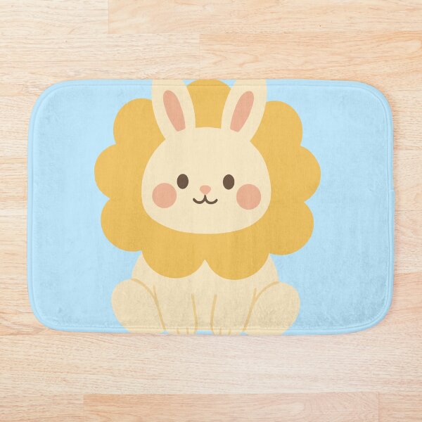 Artikelvorschau, Kawaii-Hasen-Waffelblumenkranz | Niedlicher Hasen-PNG-Sticker (Illustration) entworfen und verkauft von ColorNestStudio.