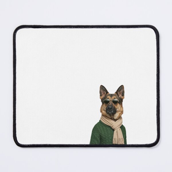 Item preview, German Shepherd Ski Dog Art | Cozy Winter Sweater Style designed and sold by slydawgstudio.
