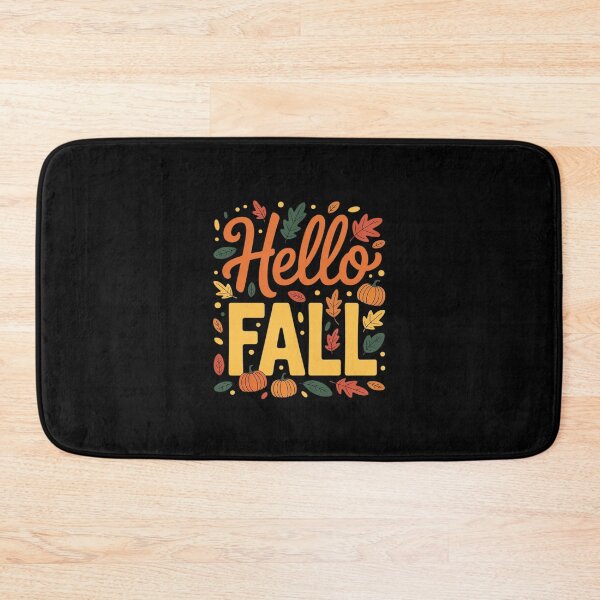 Item preview, Hello Fall Season Autumn Fallen Leaves designed and sold by ToggleBet.