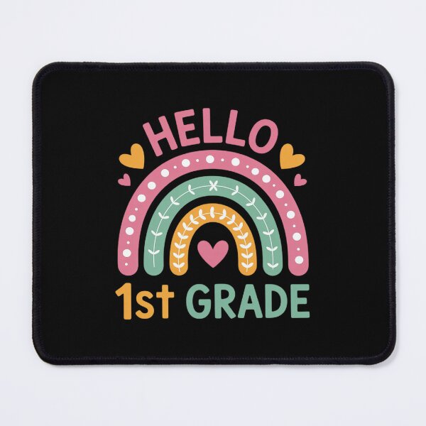 Item preview, Hello First Grade Back to School 1st Grade Teacher Rainbow designed and sold by ToggleBet.