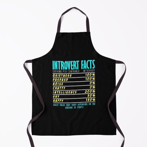 Item preview, Introvert Facts Chart Funny Quiet Humor Intelligence designed and sold by DeannaAntoin.