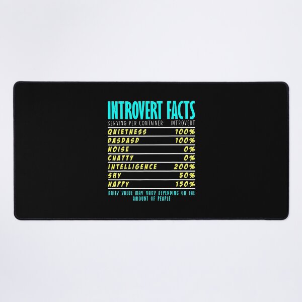 Item preview, Introvert Facts Chart Funny Quiet Humor Intelligence designed and sold by DeannaAntoin.