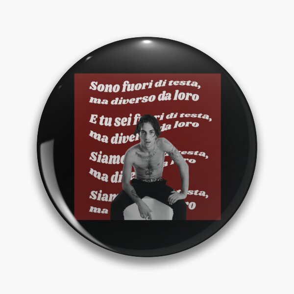 Item preview, Damiano David Italian Quote – Bold Minimal Aesthetic Art designed and sold by markelhovardt.