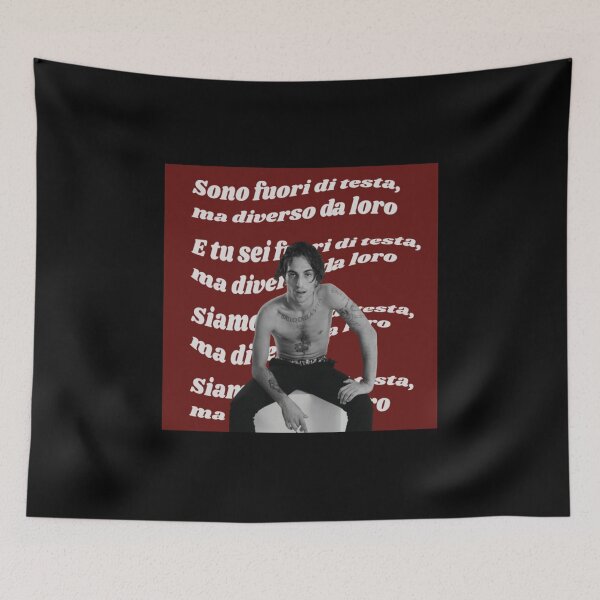 Item preview, Damiano David Italian Quote – Bold Minimal Aesthetic Art designed and sold by markelhovardt.