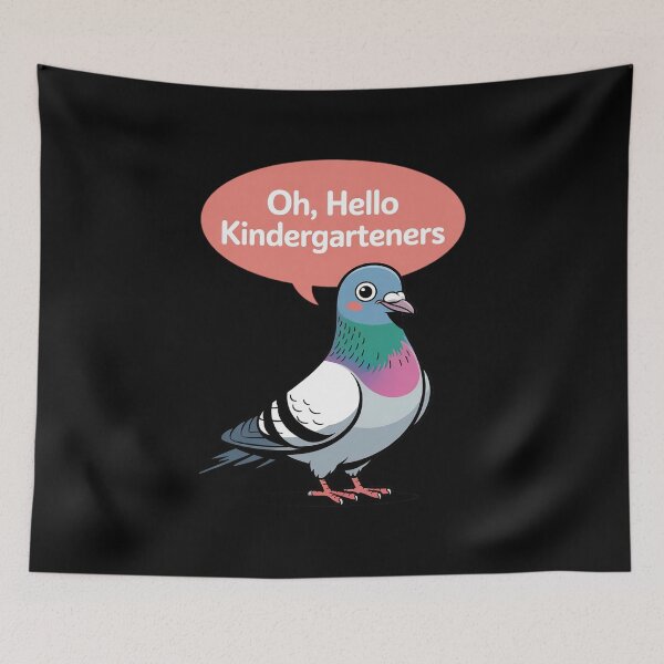 Item preview, Hello Kindergarteners Pigeon Teacher Back to School designed and sold by ToggleBet.