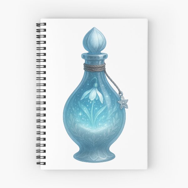 Item preview, Celestial Snowdrop Serum – Winter Blossom Healing Potion | Alche-Arts designed and sold by AlcheArtsStudio.