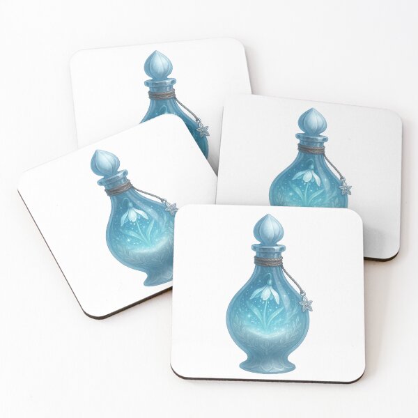 Item preview, Celestial Snowdrop Serum – Winter Blossom Healing Potion | Alche-Arts designed and sold by AlcheArtsStudio.