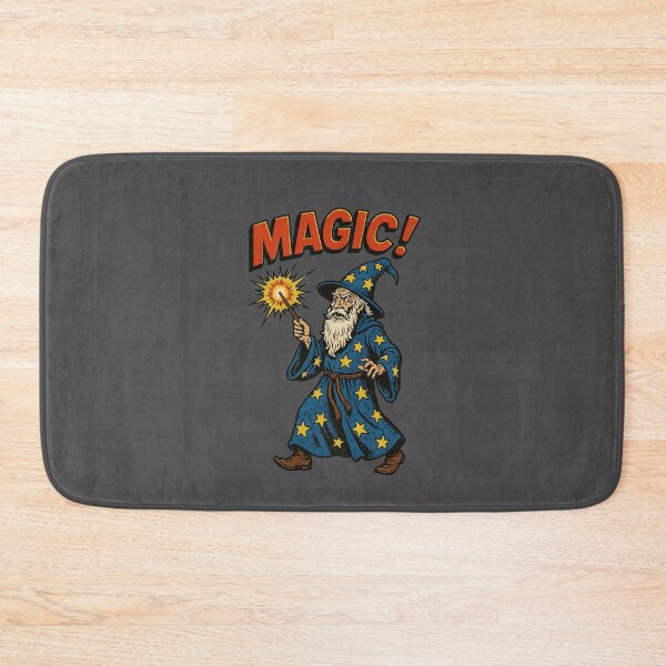 Item preview, Retro Wizard Magic – Vintage Comic Style Illustration designed and sold by The Devil's Bargain.