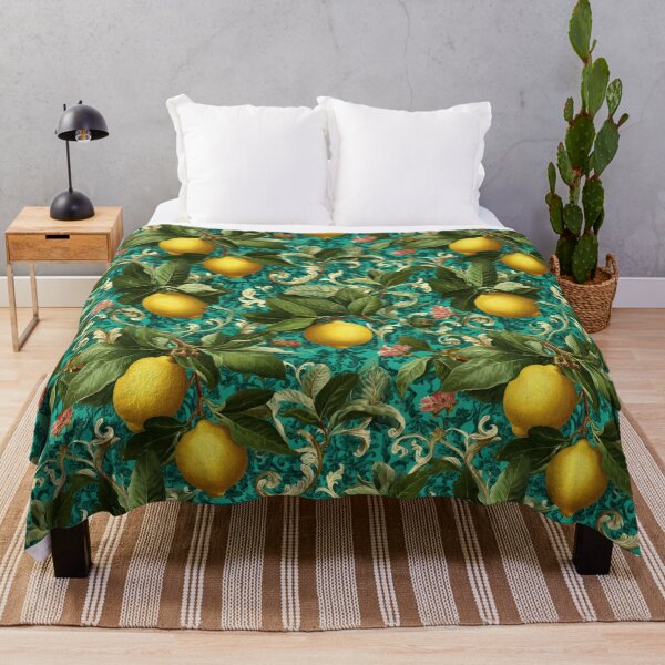 Item preview, Sicilian Lemon Pattern Maximalist Style Dolce Vita Amalfi designed and sold by PG Illustration.