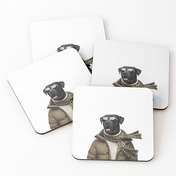 Item preview, Cane Corso Ski Dog Art | Alpine Winter Style designed and sold by slydawgstudio.