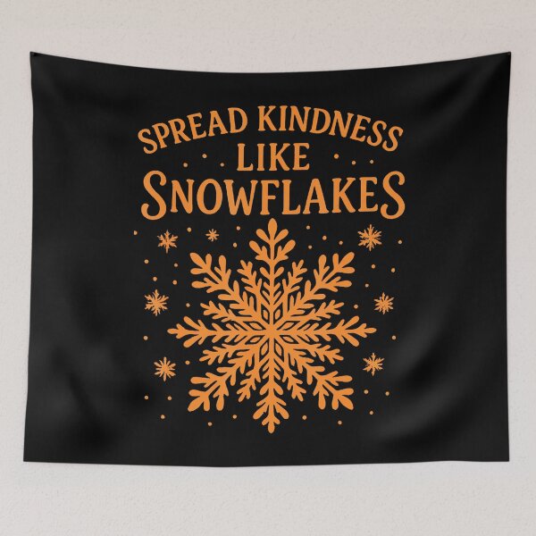 Item preview, Unity Day Orange Kindness Love Cute Snowflake Anti-Bullying designed and sold by LynneMarisa.
