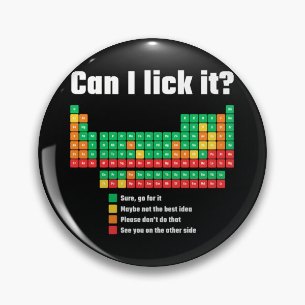 Item preview, Can I Lick It Periodics Table designed and sold by HuguesDelannoy.