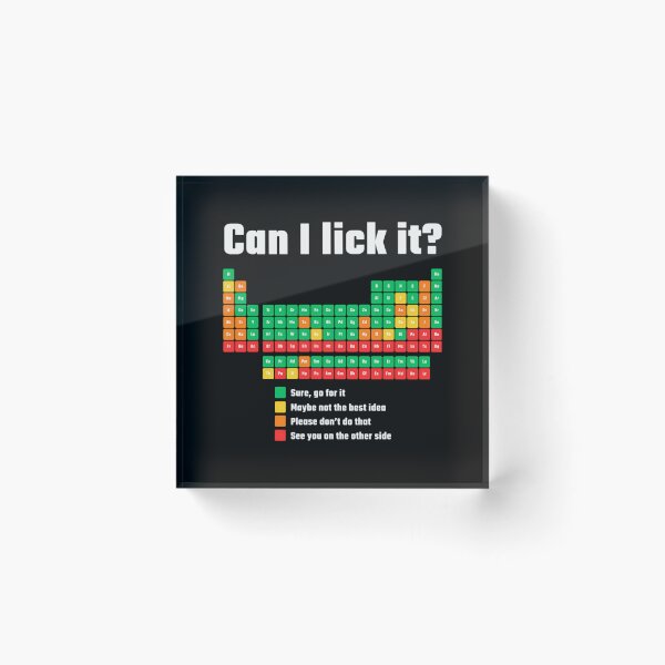 Item preview, Can I Lick It Periodics Table designed and sold by HuguesDelannoy.