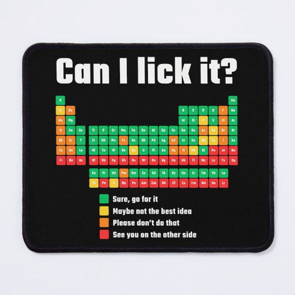 Item preview, Can I Lick It Periodics Table designed and sold by HuguesDelannoy.
