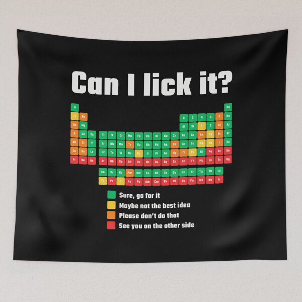 Item preview, Can I Lick It Periodics Table designed and sold by HuguesDelannoy.