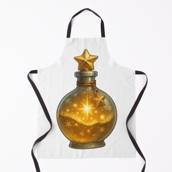 Item preview, Starlight Cheer Elixir – Golden Holiday Potion | Alche-Arts designed and sold by AlcheArtsStudio.