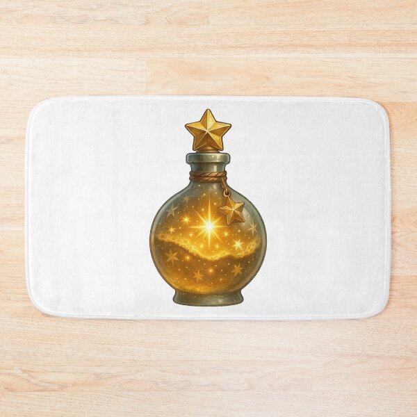 Item preview, Starlight Cheer Elixir – Golden Holiday Potion | Alche-Arts designed and sold by AlcheArtsStudio.