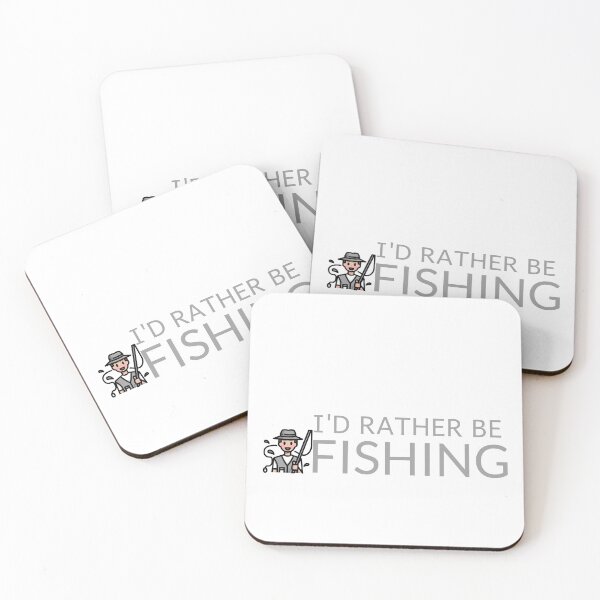 Item preview, I Would Rather Be Fishing designed and sold by crazydotdesigns.