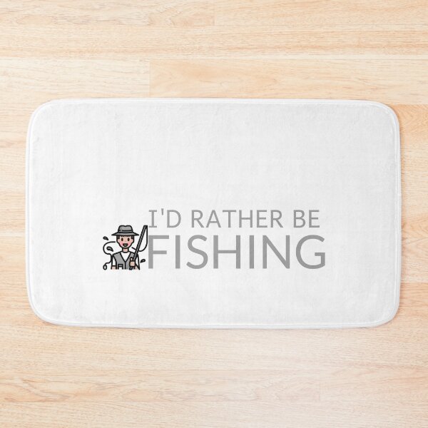 Item preview, I Would Rather Be Fishing designed and sold by crazydotdesigns.