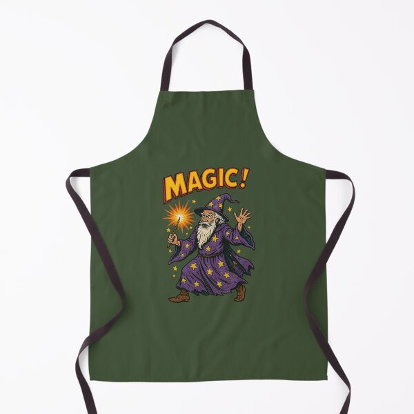 Item preview, Vintage Purple Wizard – Retro Magic Comic Illustration designed and sold by The Devil's Bargain.