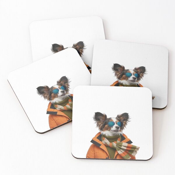 Item preview, Papillon Ski Dog Art | Winter Coat and Scarf Style designed and sold by slydawgstudio.