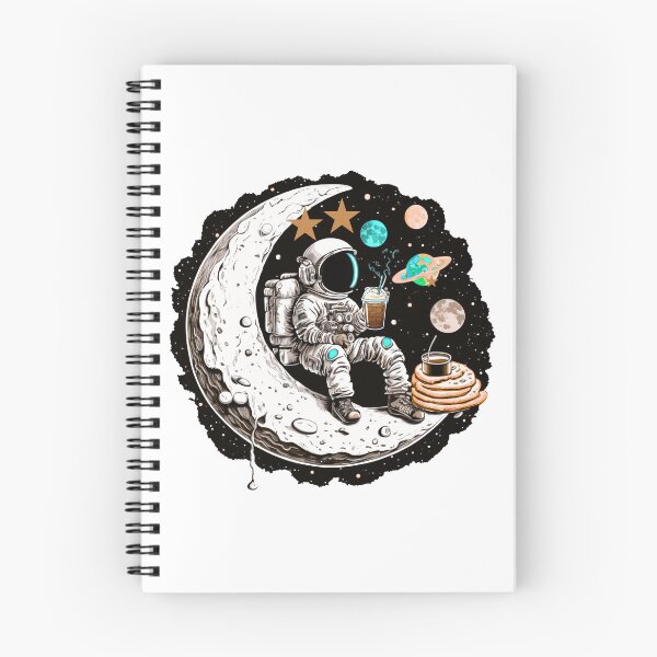 Item preview, Cosmic Coffee Break – Man Relaxing in Space designed and sold by Fouziaart08.