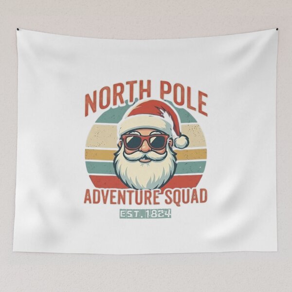 Item preview, North Pole Adventure Squad | Retro Sunset Santa Vintage Christmas Design designed and sold by RogueWeave.