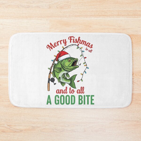Item preview, Merry Fishmas to All Fishing Fisherman's Funny Christmas designed and sold by BakeryDozen.