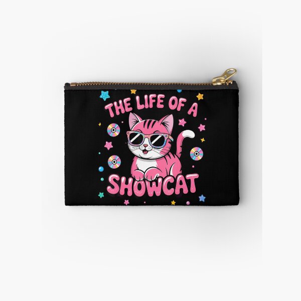 Item preview, The Life Of A Showcat Y2K Pink Groovy Squad Cat Sunglasses designed and sold by ElaineEsther.
