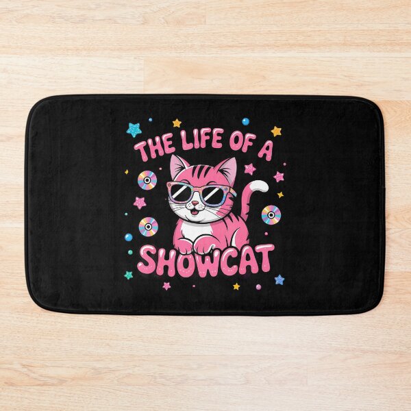 Item preview, The Life Of A Showcat Y2K Pink Groovy Squad Cat Sunglasses designed and sold by ElaineEsther.