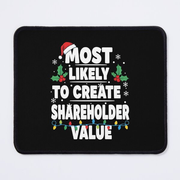 Item preview, Most Likely to Create Shareholder Value Funny Xmas Pattern designed and sold by BakeryDozen.