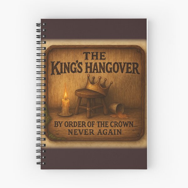 Item preview, The King's Hangover • Medieval Tavern Wall Sign Art designed and sold by fairmaiden7.