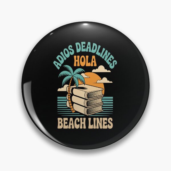 Item preview, Adios Deadlines Hola Beach Lines Stacked Books designed and sold by Rrettgison.