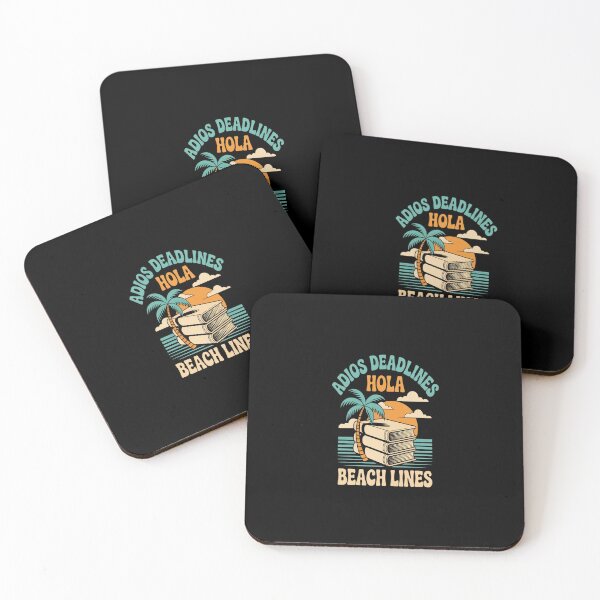 Item preview, Adios Deadlines Hola Beach Lines Stacked Books designed and sold by Rrettgison.