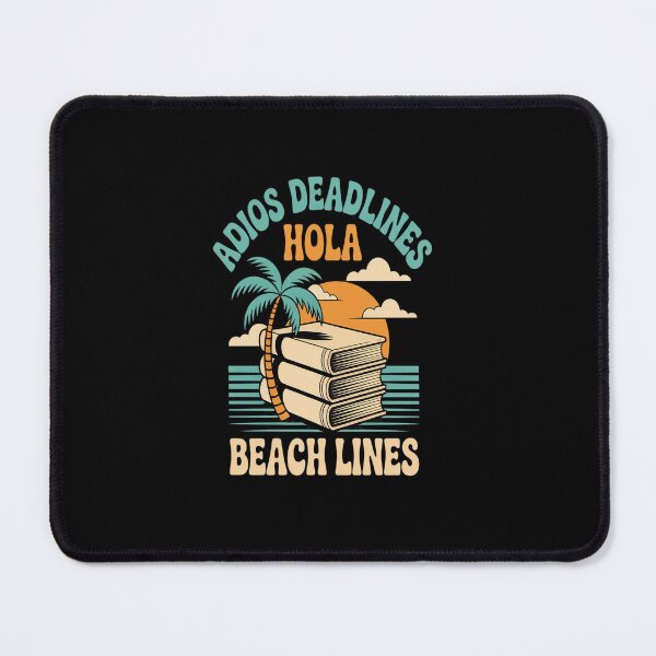 Item preview, Adios Deadlines Hola Beach Lines Stacked Books designed and sold by Rrettgison.