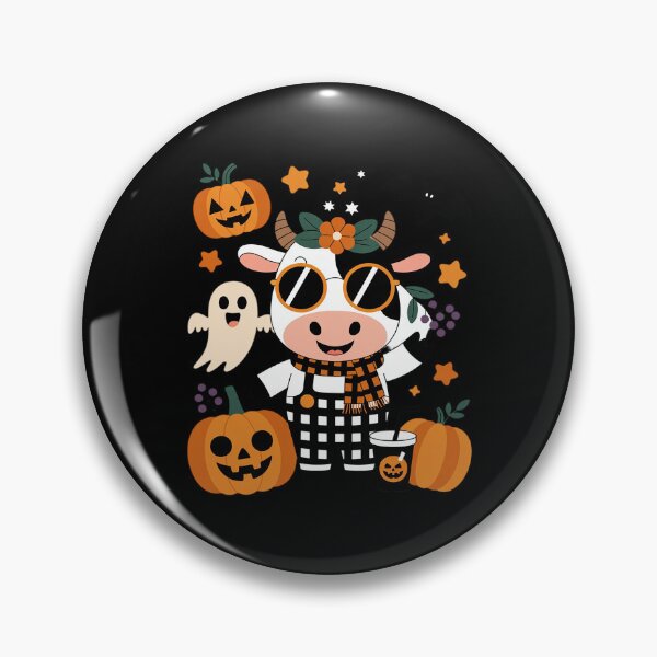 Item preview, Highland Cow Spooky Cute Halloween Ghost Pumpkin Fall designed and sold by BubblePancake.