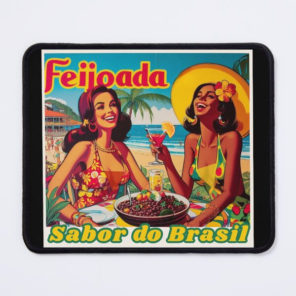 Item preview, Feijoada – Sabor do Brasil | Retro Brazilian Beach Girls designed and sold by SHELOPS.